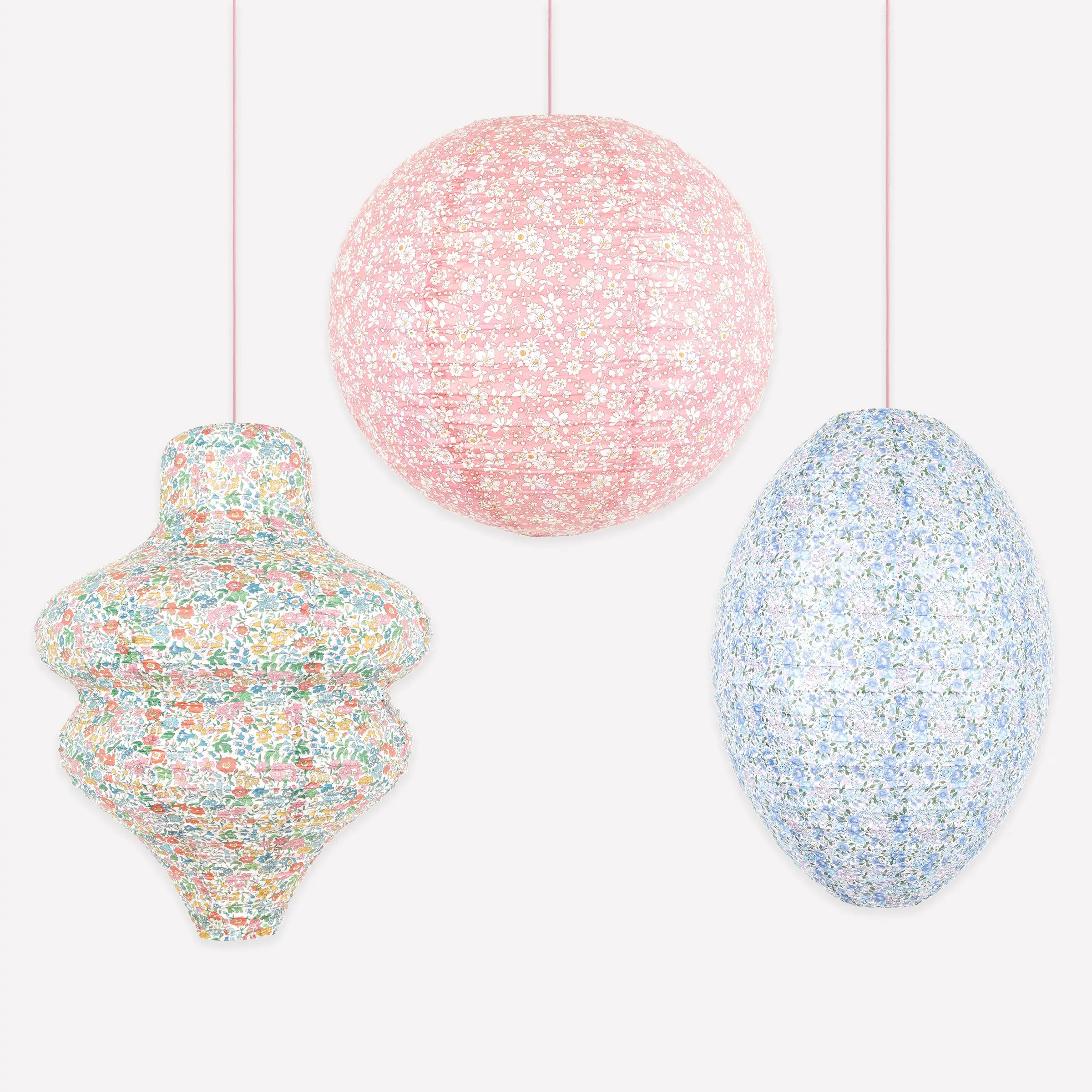 Meri Meri x Liberty Pastel Floral Paper Lanterns (x 3)