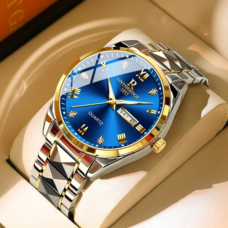 RZY083 gold blue steel