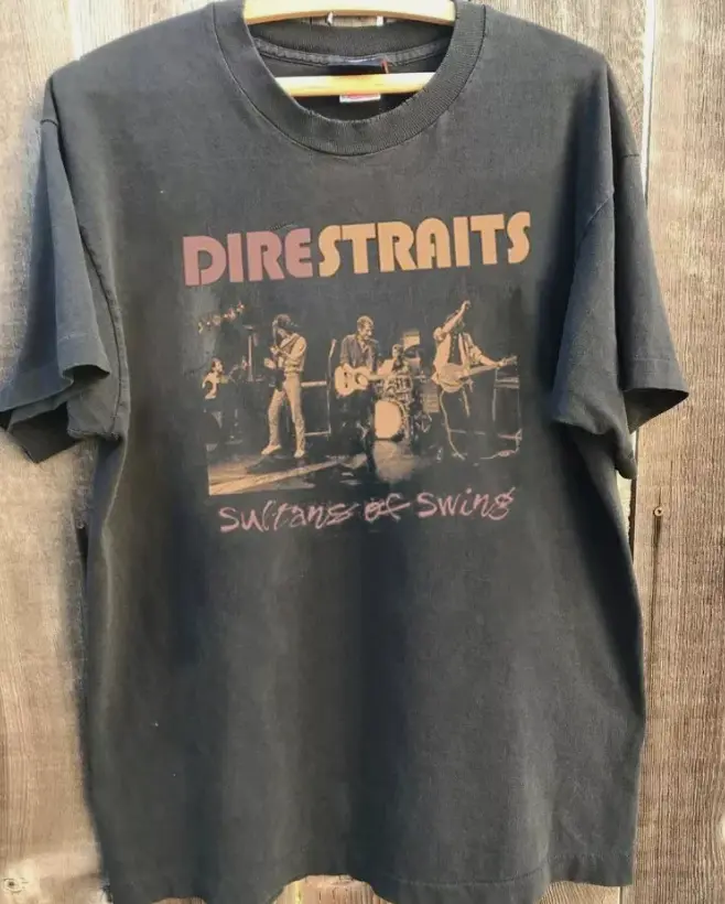 Dire Straits Shirt, Dire Straits Charcoal T-shirt Unisex