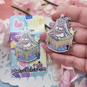 Baby Crib Sprout ~ Enamel Pin