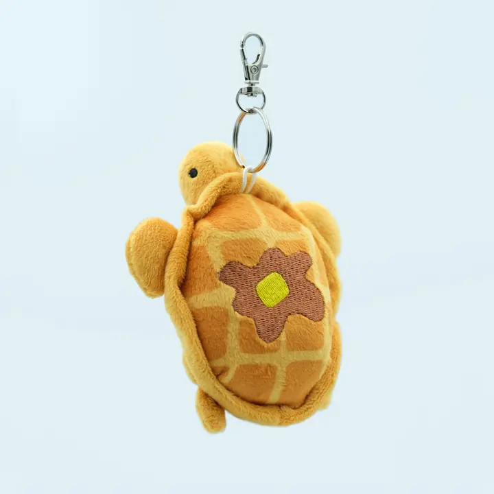 Maple the Waffle Turtle Plush Keychain
