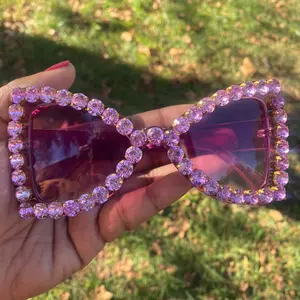 Royal Purple Bling Sunglasses