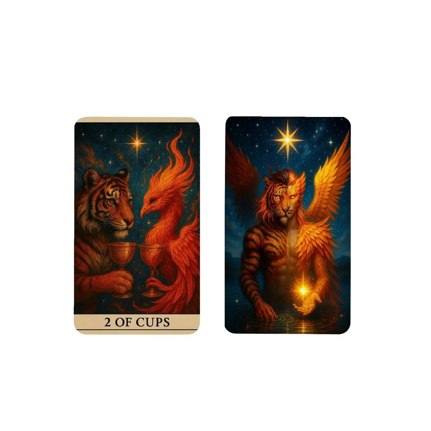 Phoenix Tiger Tarot Deck - 98 Cards of Remembering High-Resolution Premium Matte Cards for Truth Seekers with 20 Ascension Codex Cards United States