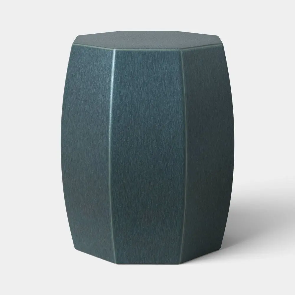 Ceramic Matte Glaze Side Table Dusty Blue - Threshold