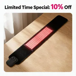 Red Light Therapy for Body, Infrared Light Therapy for Belt Shoulder Waist, Upgraded 3 in 1 LED Beads, 660nm Red Light & 850nm Near Infrared Light Therapy Belt Wrap Timer Remote Control