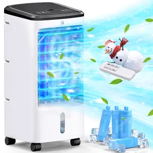 Portable Evaporative Air Cooler Fan - 3-Speed Household Appliance with 7L Water Tank, 360-Degree Oscillation for Home, Office