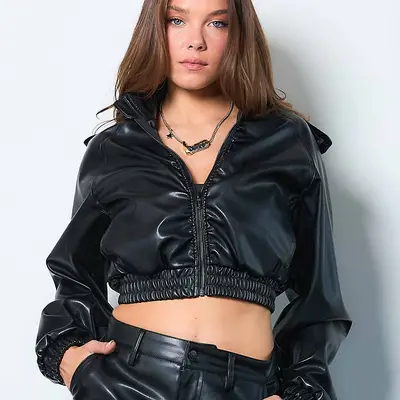 Fairfax Leather Blouson California Arts - TikTok Shop