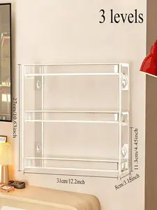 1pc Blind Box Storage Display Rack, Wall-Mounted Doll Case, Transparent Acrylic Bubble Tea Box, Handmade Collectible Organizer, Collectibles Shelf