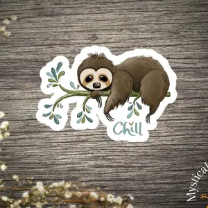 Super Cute Sloth Sticker
