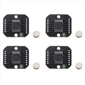 QYKF 4 Pack MT6835 Magnetic Encoder Module, 21BIT PWM SPI Brushless Motor Sensor Compatible with AS5048