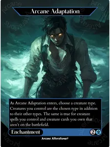 Arcane Adaptation - Full Art Altered Art Custom Proxy Card
