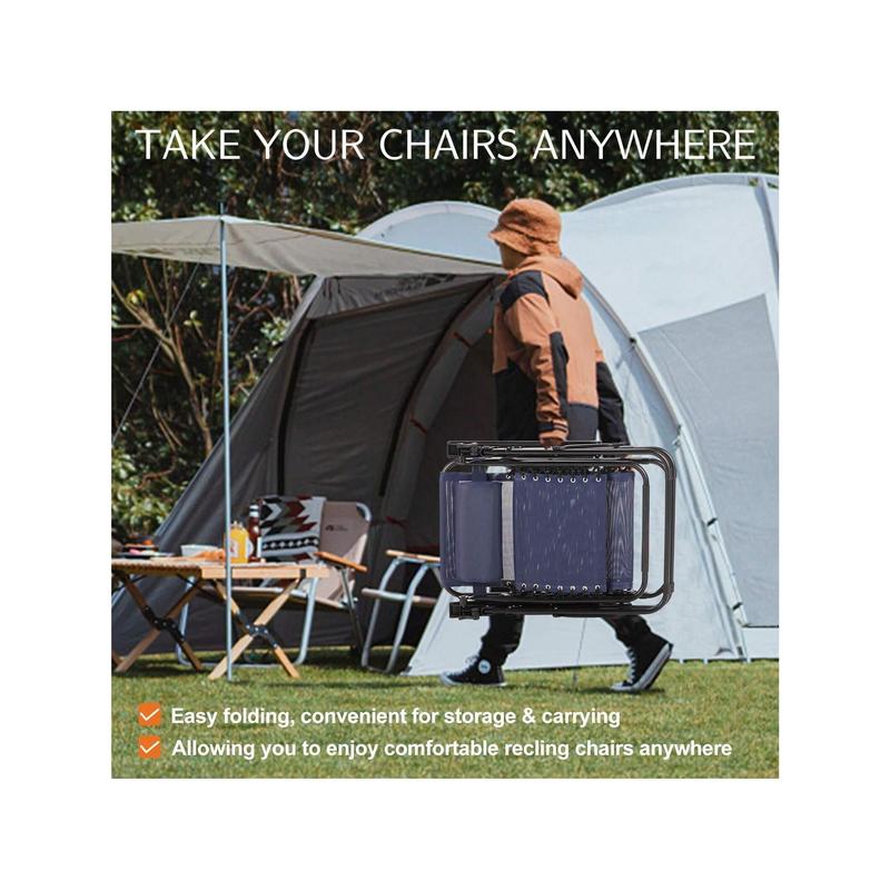 New 2024  Sweetcrispy Set Of 2 Zero Cravity Lounge Chairs Ergonomic Adjustable Lying Angle Sturdy Steel Mesh Support Outdoor Patio Folding Recliners For Pool Beach With Pillow And Cup Holder