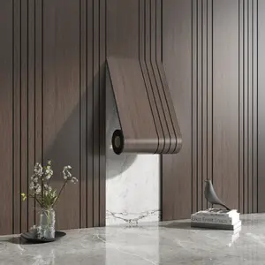 3D Striped Adhesive Wall Panels, Thick Stripe Design, Self-Stick Waterproof Anti-Mold, Modern Wall Decor, DIY Home Decoration Tiles, Wall Panels Roll