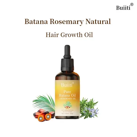 Batana Oil with Rosemary for HairGrowth - Nourish Scalp & Detox forStrong &Healthy Hair, Organic BatanaOil with Rosemary -Reduce Hair Loss &Detox Your Scalp (30 mL) Haircare Rosemary Oil Mild Remedy Natural Natural Natural