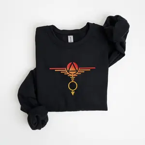 Embroidered Red Rising symbol Sweatshirt, Howler Shirt, Reaper Of Mars, Book Lover