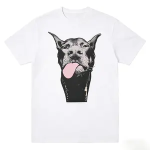 Doberman Dog Portrait T-Shirt | Vintage Pop Art Graphic Tee | Dog Lover Gift Idea | Casual Streetwear | TikTok Pet Pick