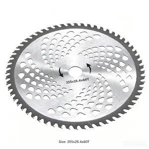10-Inch (25.4 cm) 60T Hard Alloy Brush Cutter Blade, Pointed Hard Alloy Blade for Trimmers & Weed Trimmers
