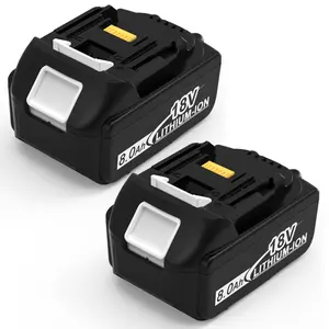 2Pack Replacement for Makita 18V Battery 8.0Ah BL1860B-2 Compatible with Makita 18V LXT Lithium-Ion Battery Cordless Tools and Chrger 2/pk