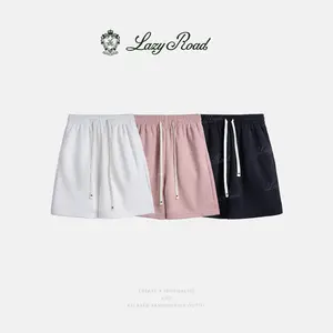 Old Money Casual Sports Shorts: Minimalist, Basic, Loose-Fit Straight-Leg Cropped Shorts-8868