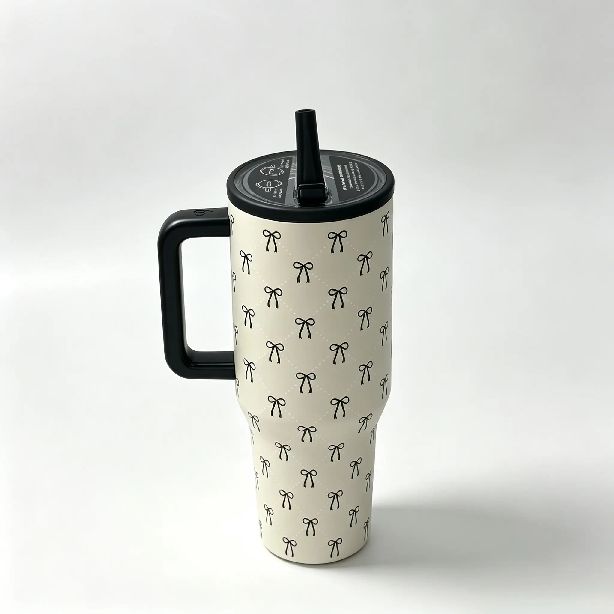 2026 Viral Coquette Black Bow 40oz HydroJug Tumbler, Large Comfort Handle, Leak Proof Lid, 24 Hours Cold Insulated Stainless Steel Water Bottle, Cup Holder Friendly For Gym, Road Trip & Daily Use  Drinkware Flasks Mug Bottled Portable owala fairway te amo