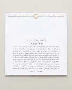 Just For Luck Clover Bracelet -   Bryan Anthonys , Brass, 7.5'', 14k Gold Finish