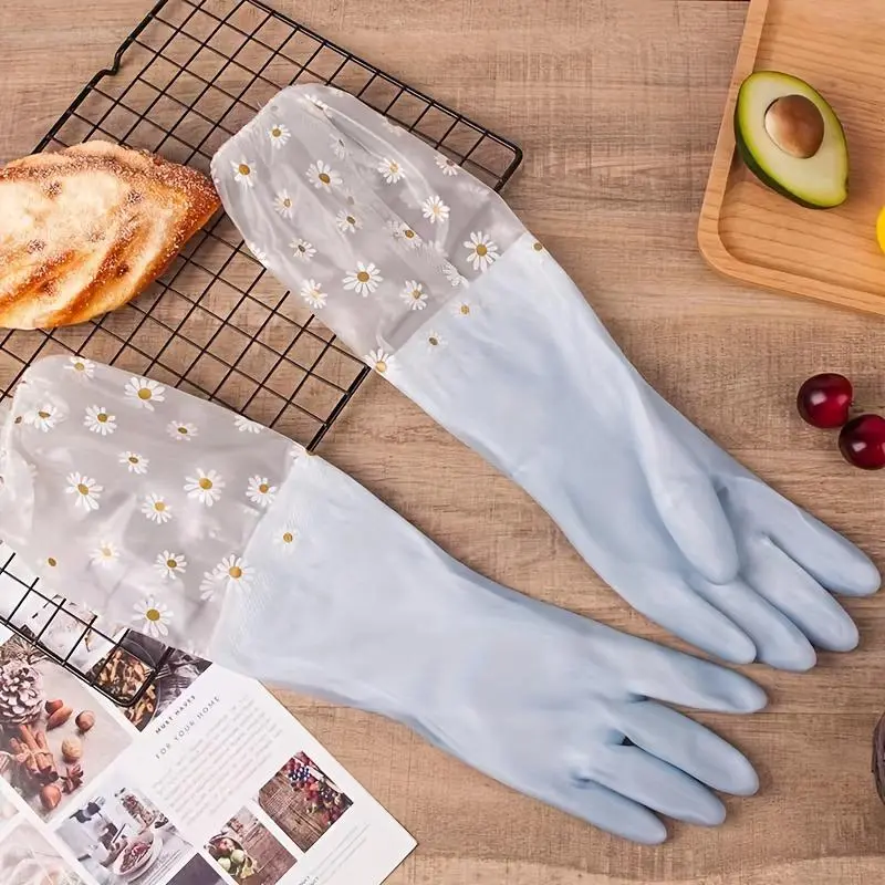 1pair Dishwashing gloves, household gloves, rubber gloves