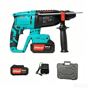 Cordless Rotary Hammer Drill, 3-in-1 Lithium-Ion Hammer Drill for Concrete, Brick & Wood, for Renovation Workers & Home Improvementfor DIY Enthusiasts & Construction Jobs