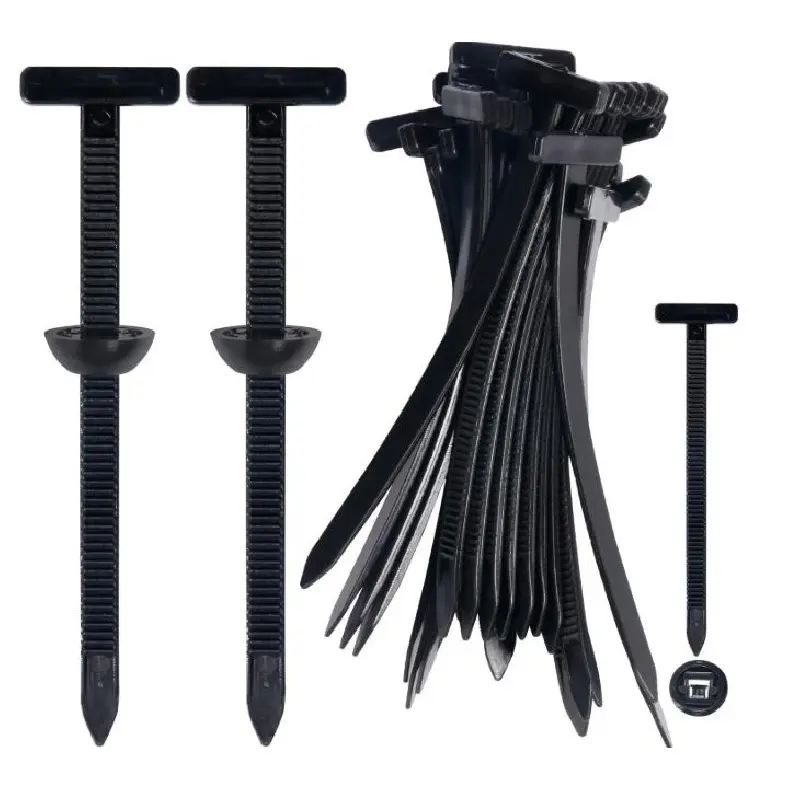 100 Pcs Durable Heavy-Duty Plastic Nylon Self-Locking Cable Tie Buckles - Easy to Use, Hand-Tighten, Long-Lasting Performance for Garage Organization, Home Maintenance, Home Office
