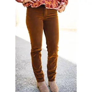 Daze Denim: Smarty Pants in Cognac-FINAL SALE-