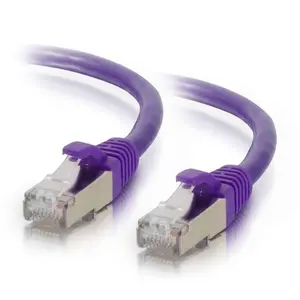 C2G 910 20ft (6.1m) Cat6 Snagless Shielded STP Ethernet Network Patch Cable - Purple