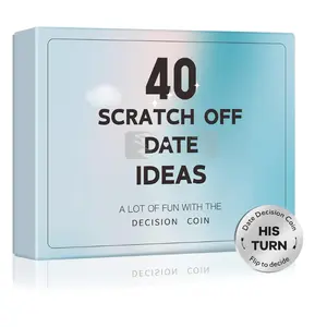 Valentine’s Day Scratch-Off Date Ideas – 40 Romantic Couples Gift Cards for Him & Her, Anniversary, Birthday & Engagement Surprises