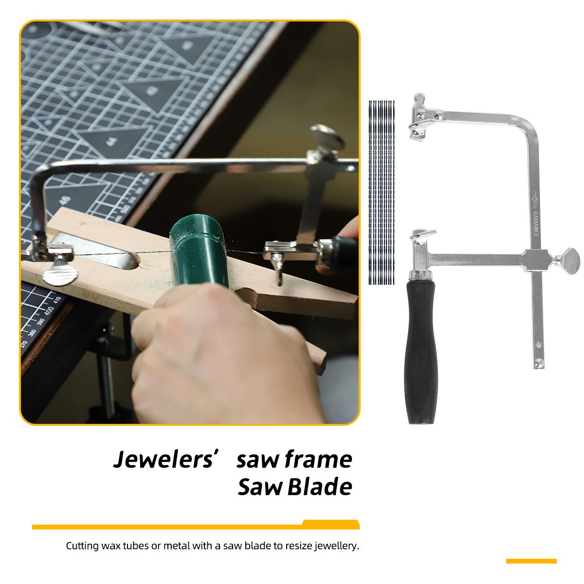 All-in-One Jewelry Making Tool Kit with Jewelers Saw - Ring Sizer, Mandrel, Clamps & Hammers for DIY Ring Resizing & Metalworking