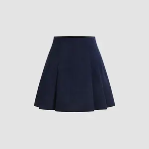 Cider [5 colors, size 0-10] Corduroy Mid Rise Pleated Mini Skirt