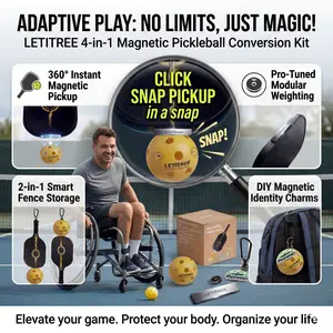 Adaptive Play Magic!  Easy-Reach Magnetic Ball Pickup for Wheelchair & Limited Mobility