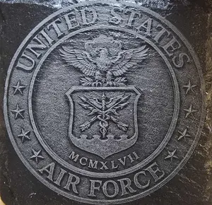 Air Force Laser Engraved Slate Coaster Big Foot