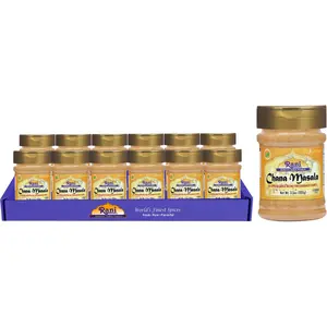 Rani Chana Masala (Garbanzo Curry 15-Spice Blend) 3.5oz (100g) PET Jar, Pack of 12 ~ All Natural | Vegan | No Colors | Gluten Friendly | NON-GMO | Kosher | Indian Origin