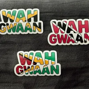 Wah Gwaan Waterproof Vinyl Sticker | Guyana, Jamaica, Trinidad and Tobago