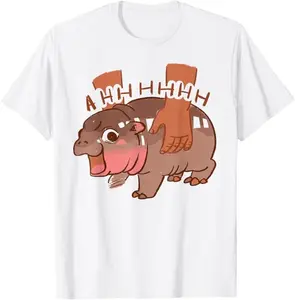 Moo Deng Bouncy Pig in Thai Picture The Cute Baby Hippo T-Shirt, Trending Shirt, Get Yours, Shirt For Men