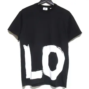 Pre-owned BURBERRY Cotton Small Leather Goods LOVE Print T shirt