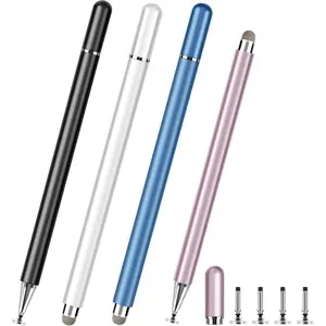 Stylus Pens for Touch Screens, 4 count High Precision Disc Stylus with  Cap, 2 in 1 Stylus Pen Compatible with , iPad Pro, Mini, Air and  Tablets