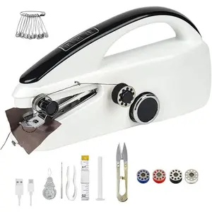Handheld Sewing Machine for Beginners, Portable Mini Electric with Dual Speed & /USB - Heavy Duty for Denim, Jeans, Clothes Repair, Complete -in- Sewing Kit for  & Travel