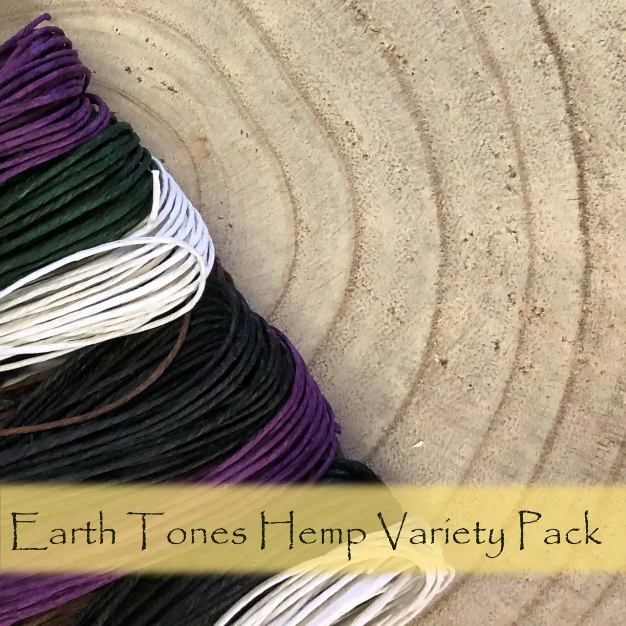 Hemp Cord Variety Pack, Natural Fiber, Earth Tone Colors, Friendship Bracelets, Jewelry Making, Macrame Knotting