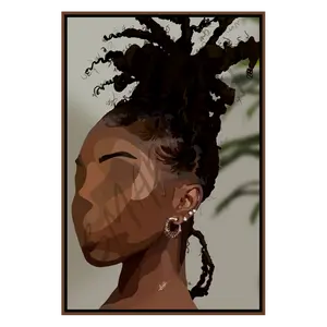 Locs Bae - Smard Black Wall Art Print/ Canvas for Home /Office Decor