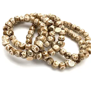Peace Bone Stackable Bracelet