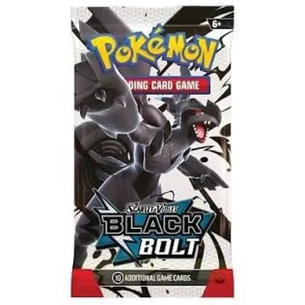 Pokémon Black Bolt Single Pack - Official Trading Card Game Expansion Featuring Dynamic Design Elements