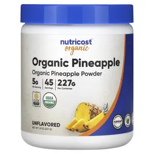 Nutricost Organic Pineapple Powder, Unflavored, 8 oz (227 g) Nutricost Organic Pineapple Powder, Unflavored, 8 oz (227 g)