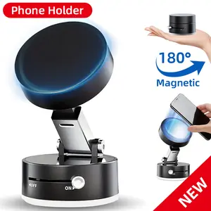 Magnetic Phone Holder Strong Magnetic Grip, Anti-Slip Base & FoldableDesign for Car, Home & Travel