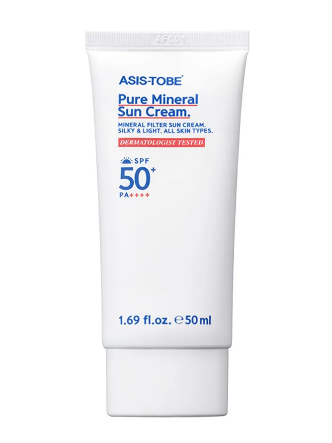 ASIS-TOBE Pure Mineral Suncream SPF 50+ PA++++, 50mL / 1.69 oz, Korean Skin Care