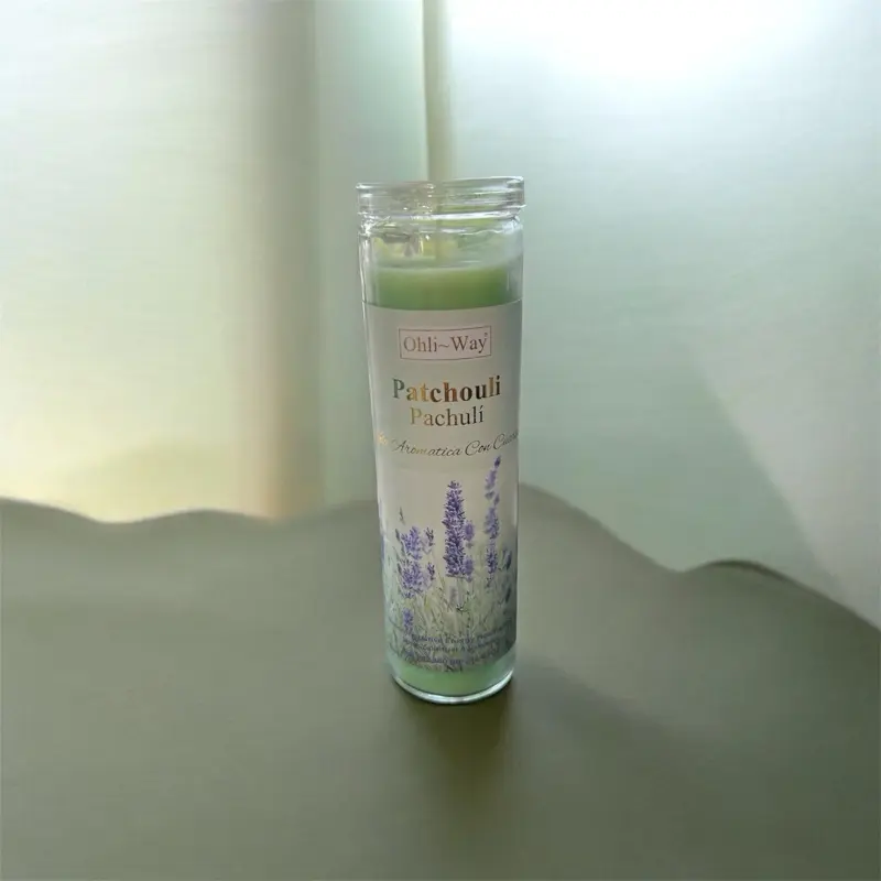 Patchouli Scented Candle with Quartz Crystal