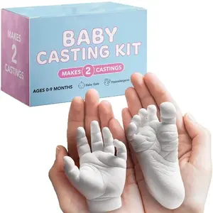 Baby Handprint Footprint Model Set, Hand Casting Kit, Newborn Baptism Keepsake, Baby Milestone Memorial Gift, Perfect Pregnancy Present, Hand Molding Kit